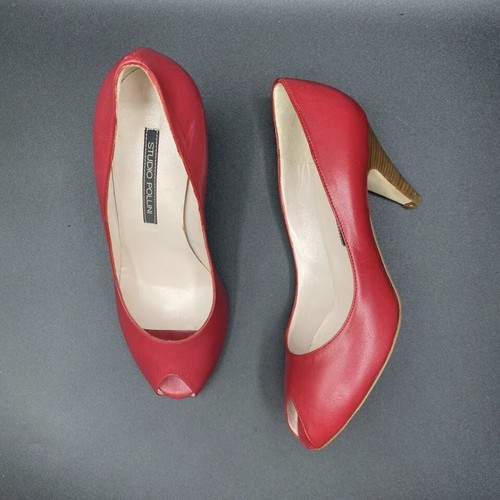 Studio pollini leder - leder, rot